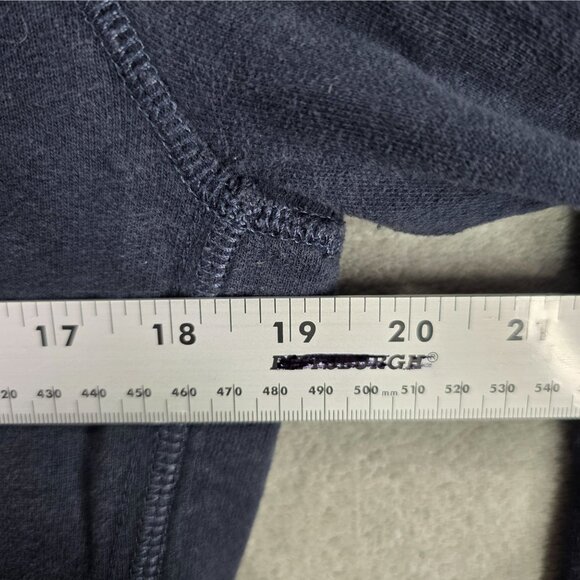 Womens Abercrombie & Fitch Navy Full Zip Jacket Cotton Blend Long Sleeve Size L - Picture 5 of 8